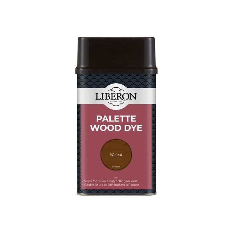 Liberon Palette Wood Dye Walnut 500ml Liberon - RockBottom Northampton