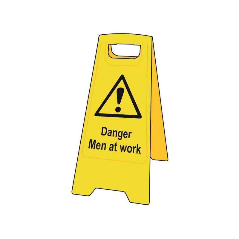 Scan Danger Men At Work - Heavy Duty 'A' Board Scan - RockBottom Nothampton