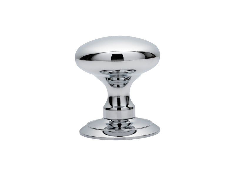 Ice Solid Mortice Knob - Polished Chrome 65MM