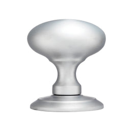 Ice Solid Mortice Knob - Satin Chrome 65MM
