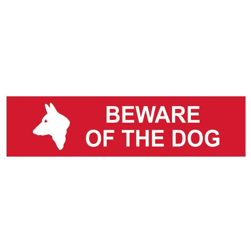 Scan Beware Of The Dog - PVC Sign 200 x 50mm Scan - RockBottom Nothampton
