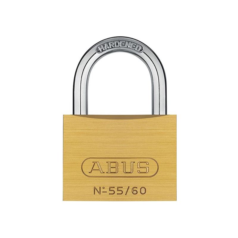 Abus Mechanical 55/60mm Brass Padlock Keyed Alike 5601 ABUS Mechanical - RockBottom Northampton 