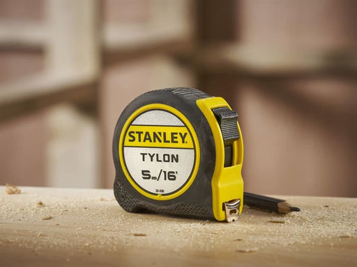 STANLEY Hand Tools Tylon Pocket Tape 5m/16ft (Width 19mm) Loose STANLEY� Hand Tools - RockBottom Nothampton