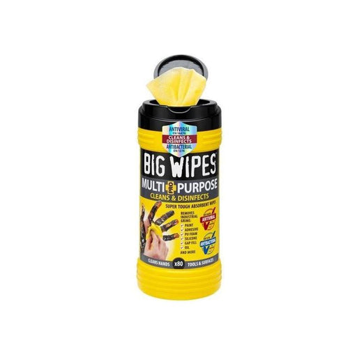 Big Wipes Multi-Purpose Pro+ Antiviral Wipes (Tub 80) Big Wipes - NorthantsTrade Northampton