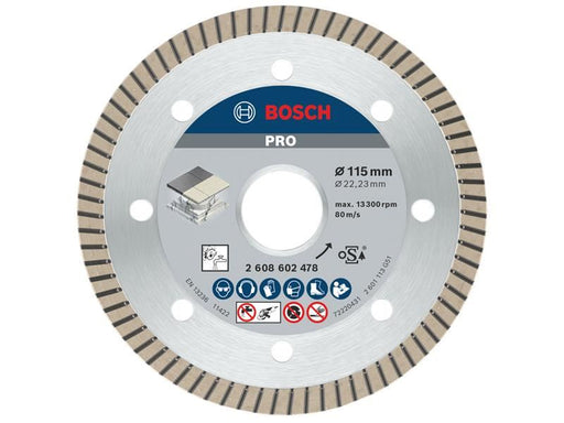 Bosch Powertool Accessories PRO Ceramic Diamond Cutting Disc 115 x 22.23mm Bosch Powertool Accessories - RockBottom Northampton