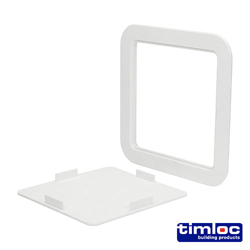 Timloc Access Panel Plastic Clip Fit White - mm