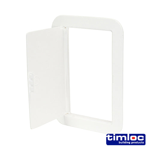 Timloc Access Panel Plastic Hinged White - mm