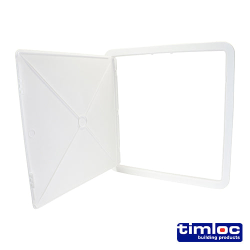 Timloc Access Panel Plastic Hinged White - mm