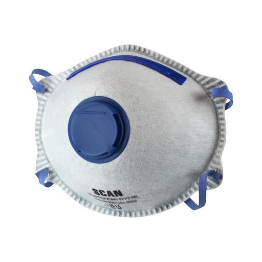 Scan Moulded Disposable Odour Mask Valved FFP2 Protection (Pack 3) Scan - RockBottom Nothampton