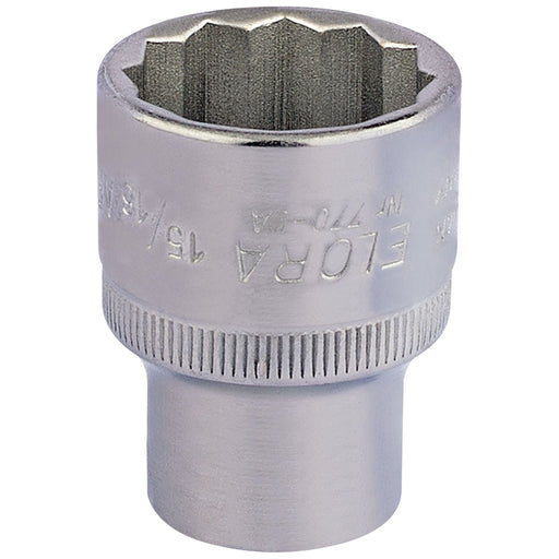 Draper Elora Bi-Hexagon Socket, 1/2" Sq. Dr., 15/16" 24450 Draper - Town Tools 