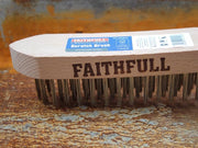 Faithfull Heavy-Duty Stainless Steel Scratch Brush, 4 Row Faithfull - RockBottom Northampton