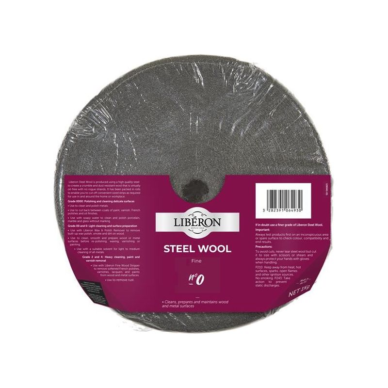 Liberon Steel Wool Grade 0 Fine 1kg Liberon - RockBottom Northampton