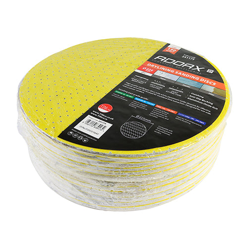 TIMCO Drylining Sanding Discs Grit Yellow