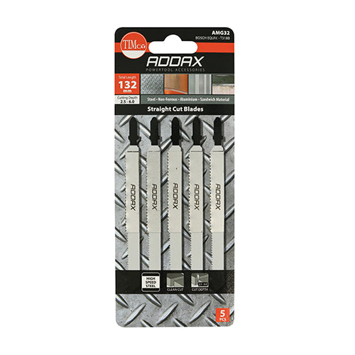 TIMCO Jigsaw Blades Metal Cutting HSS Blades - T118A
