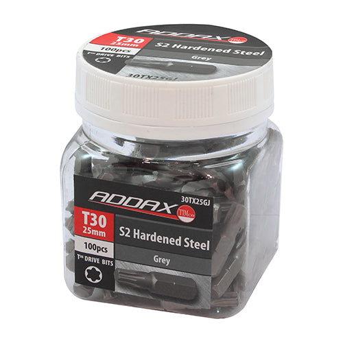 TIMCO TX Drive Driver Bit S2 Grey — Small Jar