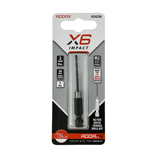 TIMCO X6 HSS Impact Drill Bits - 10.0mm