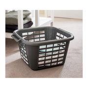 Addis 24 Litre Square Laundry Basket, Metallic - 505977 - Ideal for Laundry Storage