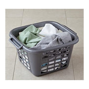 Addis 24 Litre Square Laundry Basket, Metallic - 505977 - Ideal for Laundry Storage