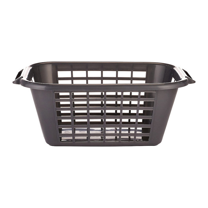 Addis 40 Litre Laundry Basket - Heavy Duty Plastic, Metallic - 510607