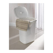 Addis 50 Litre Calico Faux Rattan Hamper - 515153 - Stylish Storage Solution