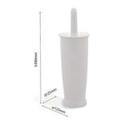 Addis Closed Toilet Brush Set, Plastic, White - 510284 - Ideal for Modern Bathrooms