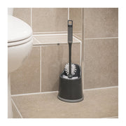 Addis ComfiGrip Toilet Brush And Holder Set - Graphite - 517707 - Essential Bathroom Tool