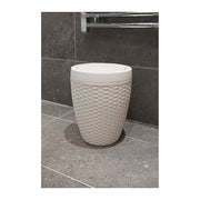 Addis Faux Rattan Round Bathroom Bin - 515799