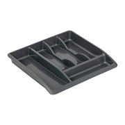 Addis Plastic Drawer Organiser, Metallic, 40 x 38.5 x 6 cm - 510855 - Perfect for Organising Drawers