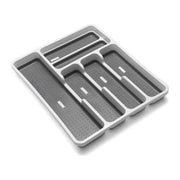 Addis Premium Soft Touch 6 Compartment Cutlery Drawer Organiser Tray - 506988 - Perfect for Organising Drawers