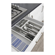 Addis Premium Soft Touch 6 Compartment Cutlery Drawer Organiser Tray - 506988 - Perfect for Organising Drawers