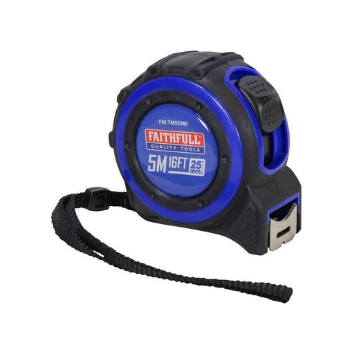 Faithfull Trade Tape Measure 5m/16ft (Width 25mm) Faithfull - RockBottom Northampton