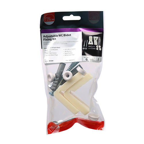 TIMCO Adjustable WC/Bidet Fixing Kit