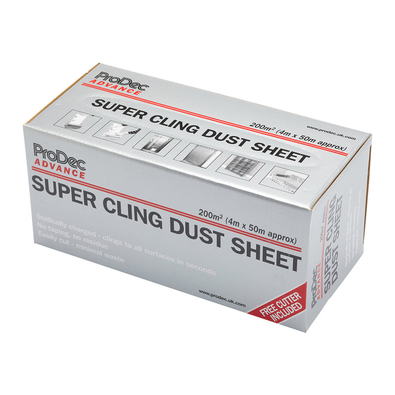 ProDec Advance 200sqm Super Cling Polythene Dust Sheet Roll