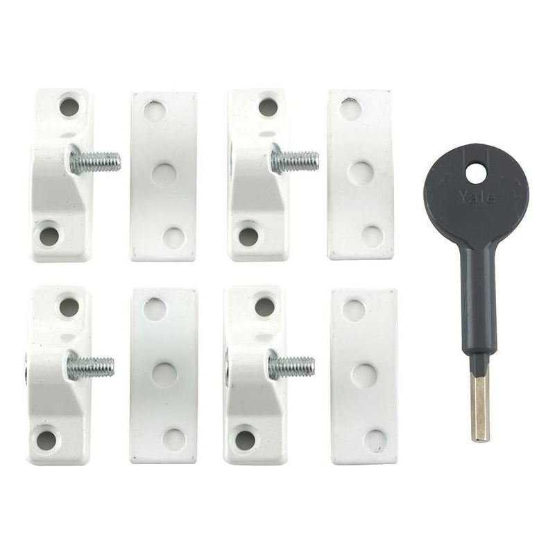 Yale Locks 8K118 Economy Window Lock White Finish Pack of 4 Visi Yale Locks - RockBottom Northampton