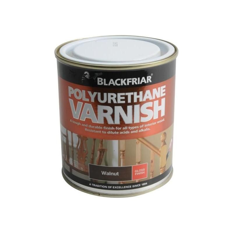 Blackfriar Polyurethane Varnish P70 Walnut Gloss 500ml Blackfriar - RockBottom Northampton