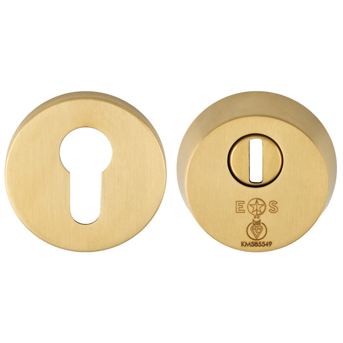2 Star Security Escutcheon Set - Satin Pvd