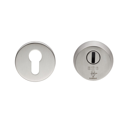 2 Star Security Escutcheon Set - Satin Stainless Steel 54
