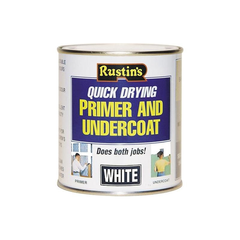 Rustins Quick Dry Primer & Undercoat White 2.5 litre Rustins - RockBottom Nothampton