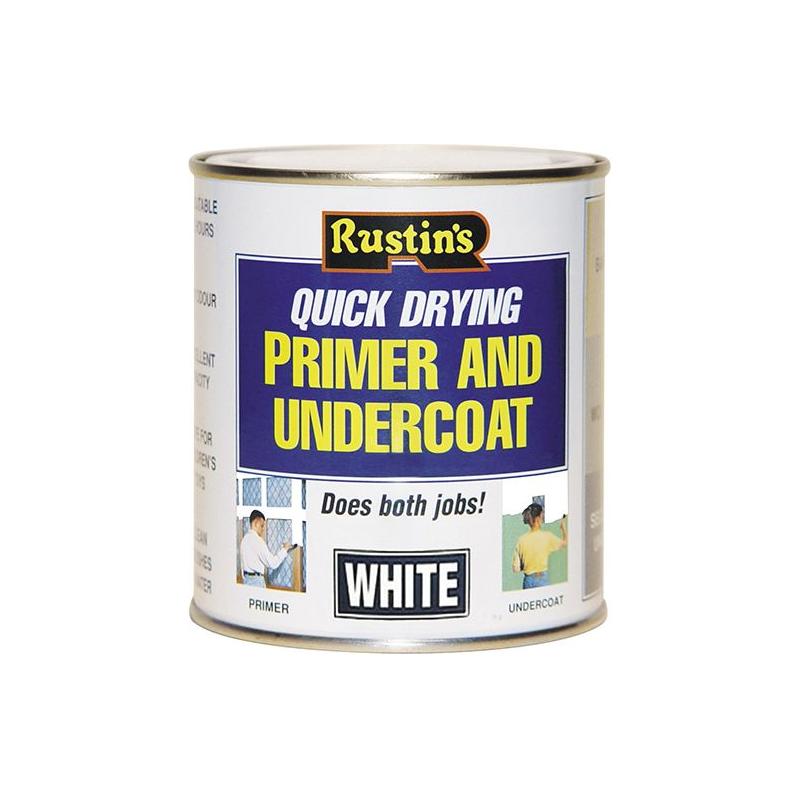 Rustins Quick Dry Primer & Undercoat White 2.5 litre Rustins - RockBottom Nothampton