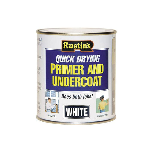 Rustins Quick Dry Primer & Undercoat White 2.5 litre Rustins - RockBottom Nothampton