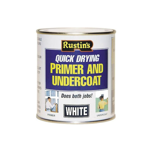 Rustins Quick Dry Primer & Undercoat White 2.5 litre Rustins - RockBottom Nothampton