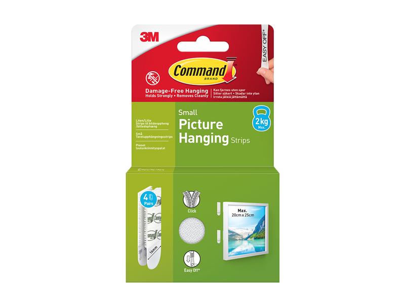 Command™ Picture Hanging Strips Small (4 Pairs)