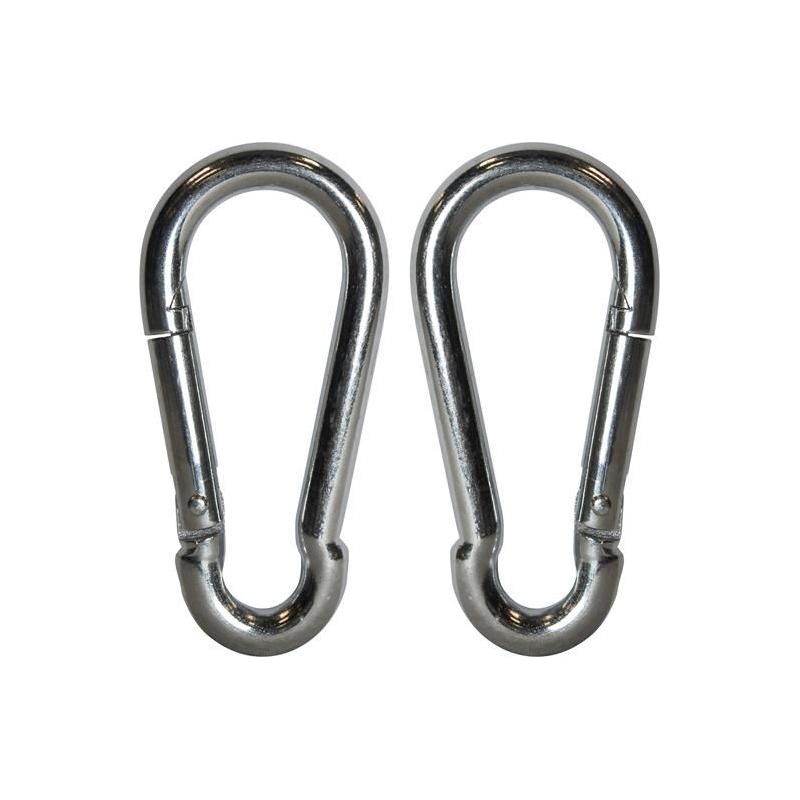Faithfull Fire Brigade Snap Hook 8mm Zinc Plated (Pack 2) Faithfull - RockBottom Northampton