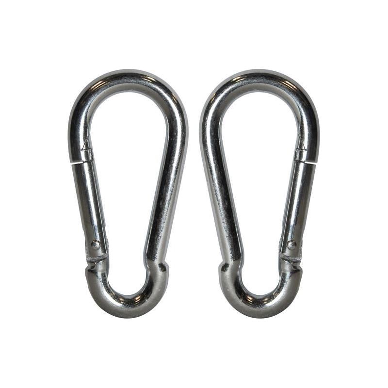Faithfull Fire Brigade Snap Hook 8mm Zinc Plated (Pack 2) Faithfull - RockBottom Northampton