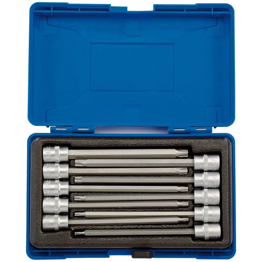 Draper TX-STAR Long Socket Bit Set, 3/8" Sq. Dr., 150mm (10 Piece) Draper - Town Tools 