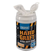 Draper Draper Hard Graft Wipes (Tub of 30) Draper - Town Tools