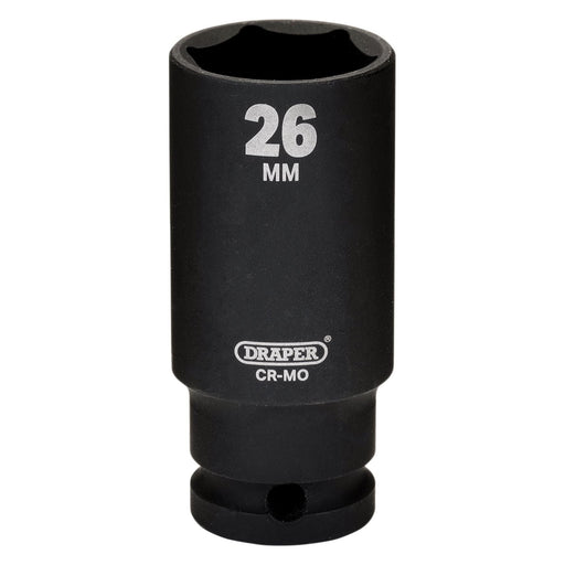 Draper Draper HI-TORQ Metric Deep Impact Socket, 3/8" Sq. Dr., 26mm Draper - Town Tools