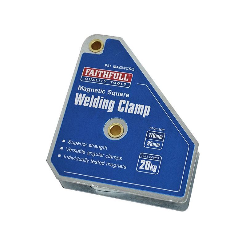 Faithfull Welding Magnet Square 100 x 95mm Faithfull - RockBottom Northampton