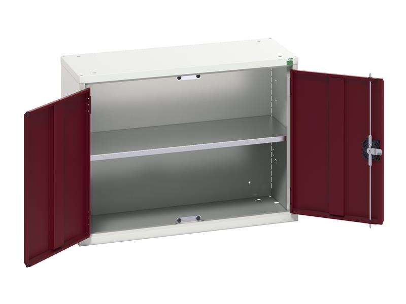Bott Verso Economy Wall Cupboard 1 Shelf 800mm Crimson Red