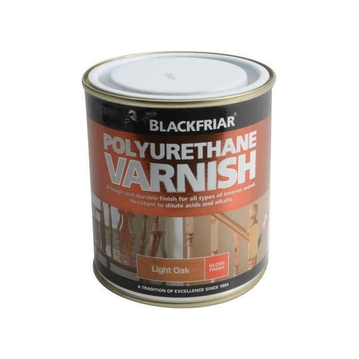 Blackfriar Polyurethane Varnish P40 Light Oak Gloss 500ml Blackfriar - RockBottom Northampton